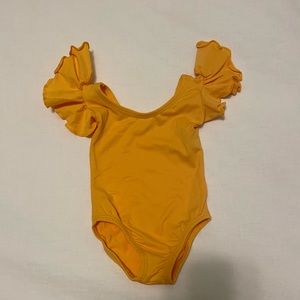 Baby leotard 6-12 months Gold, never been worn!